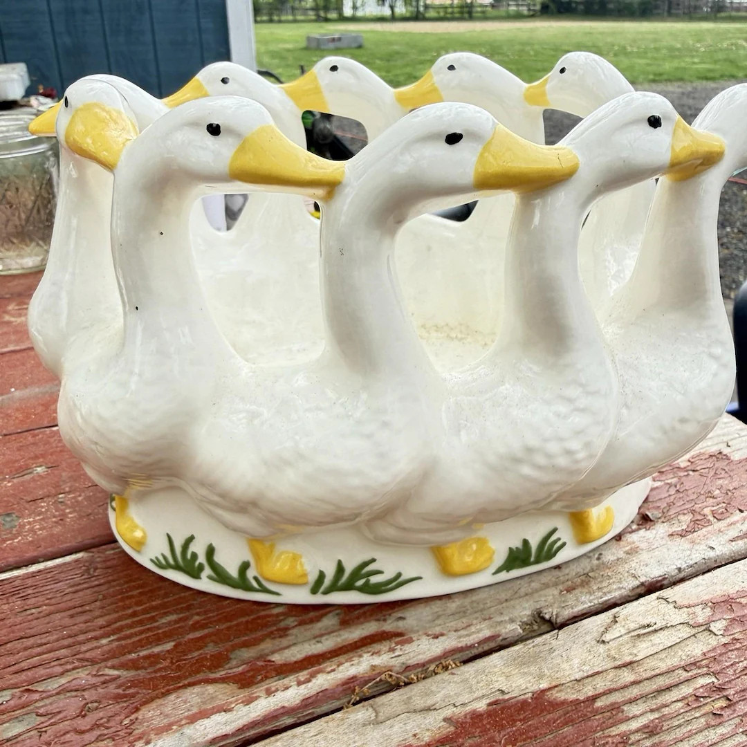 Vintage Holland Mold Glazed Gaggle Circle of Geese Ceramic Planter Bowl | Etsy (Global)