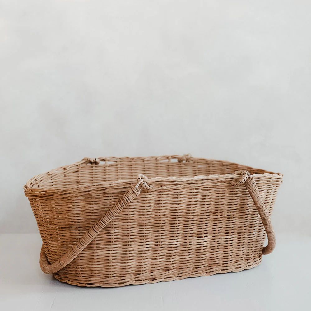 Rose Rattan Basket | Roan Iris