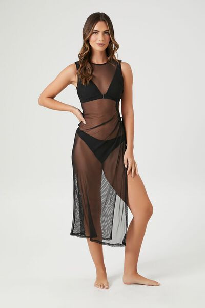 Sheer Mesh Swim Cover-Up Dress | Forever 21
