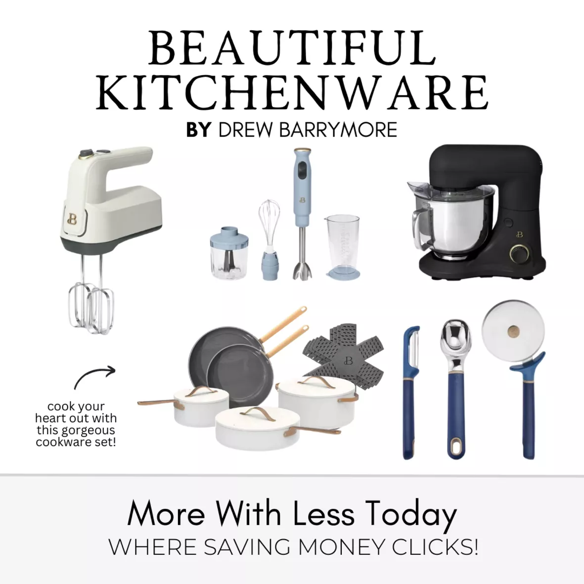 Drew Barrymore Beautiful Kitchenware Launch At Walmart