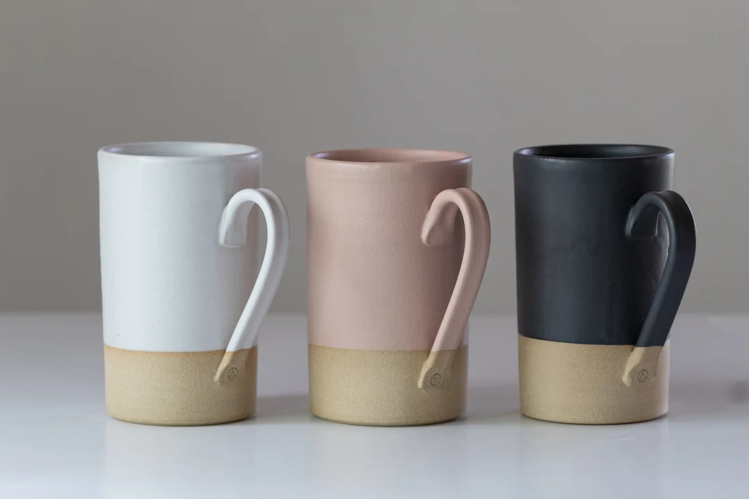Large Modern Coffee Mug/tall Ceramic Mug - Etsy | Etsy (US)
