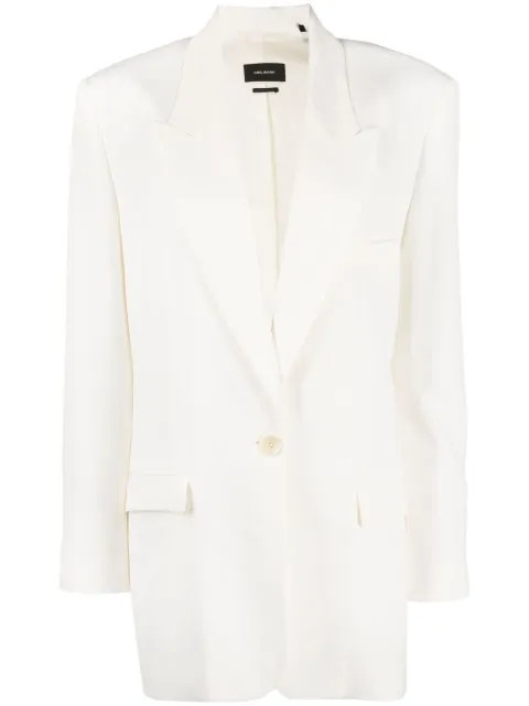 Isabel Marant Blazer Oversize Piko - Farfetch | Farfetch (RoW)