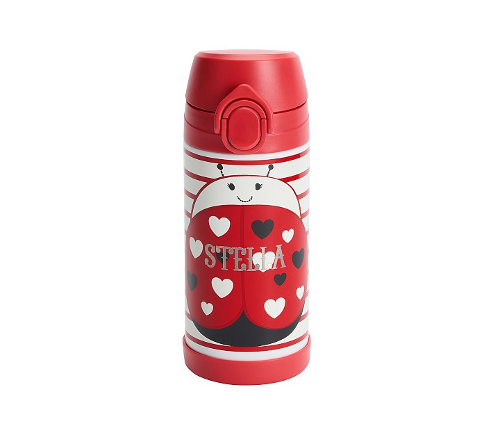 Mackenzie Red Ladybug Critter Water Bottle | Pottery Barn Kids