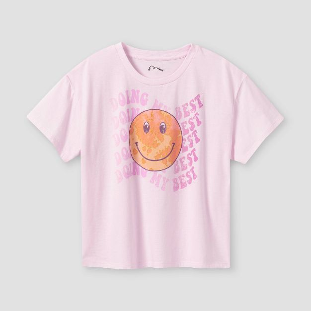 Girls' Boxy Cropped Graphic T-Shirt - art class™ | Target