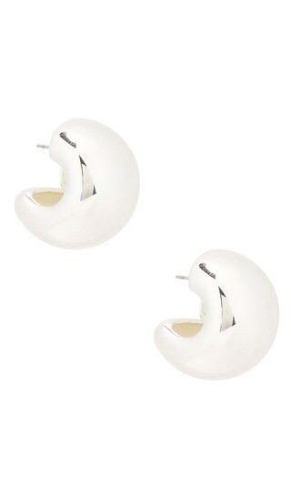 Gemma Hoops in Silver | Revolve Clothing (Global)