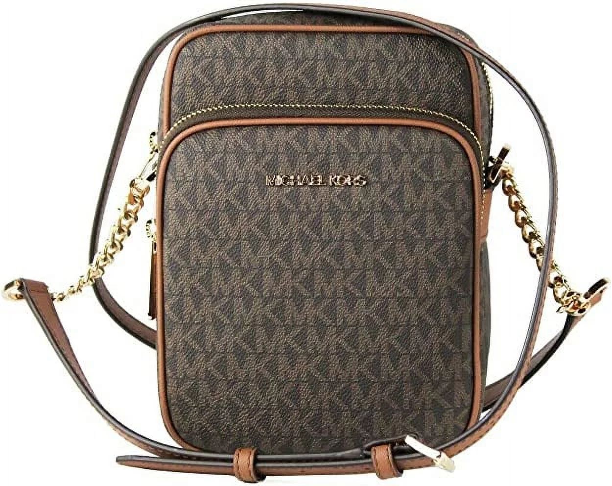 Michael Kors Jet Set Travel Signature Crossbody Handbag, Female | Walmart (US)