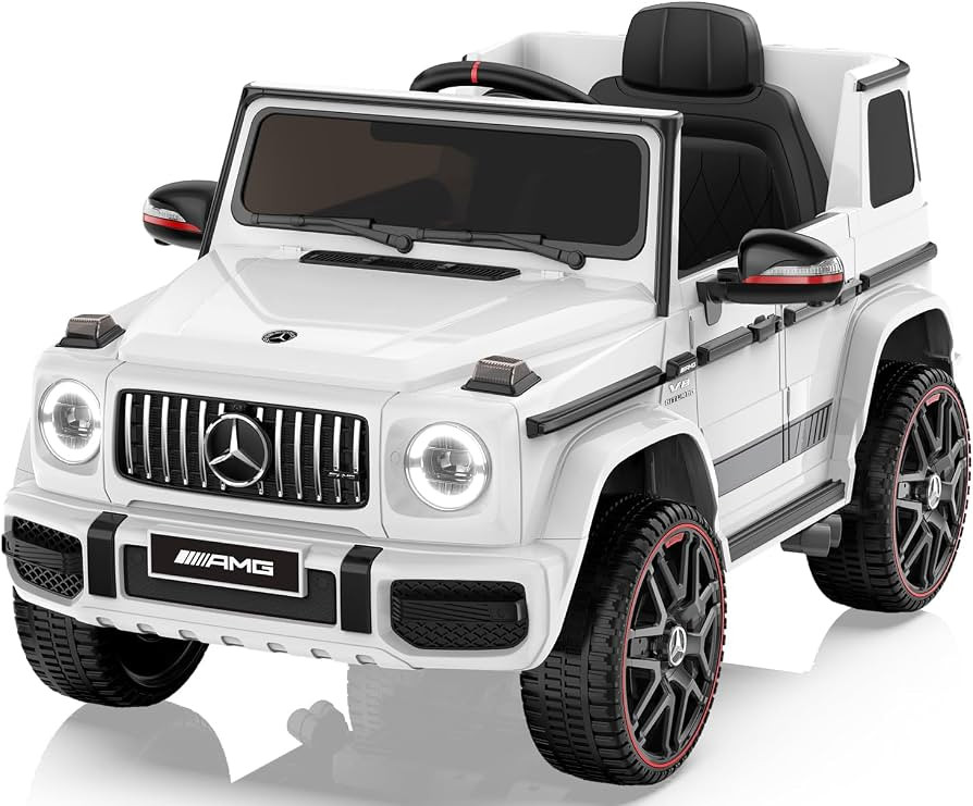 ANPABO 12V 7AH Licensed Mercedes-Benz G63 Electric Car for Kids, White | Amazon (US)