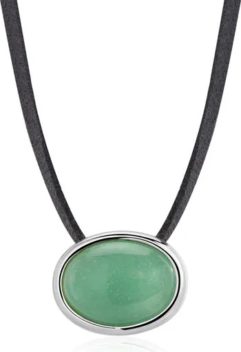 Luv AJ Sunset Stone Pendant Cord Necklace | Nordstrom | Nordstrom