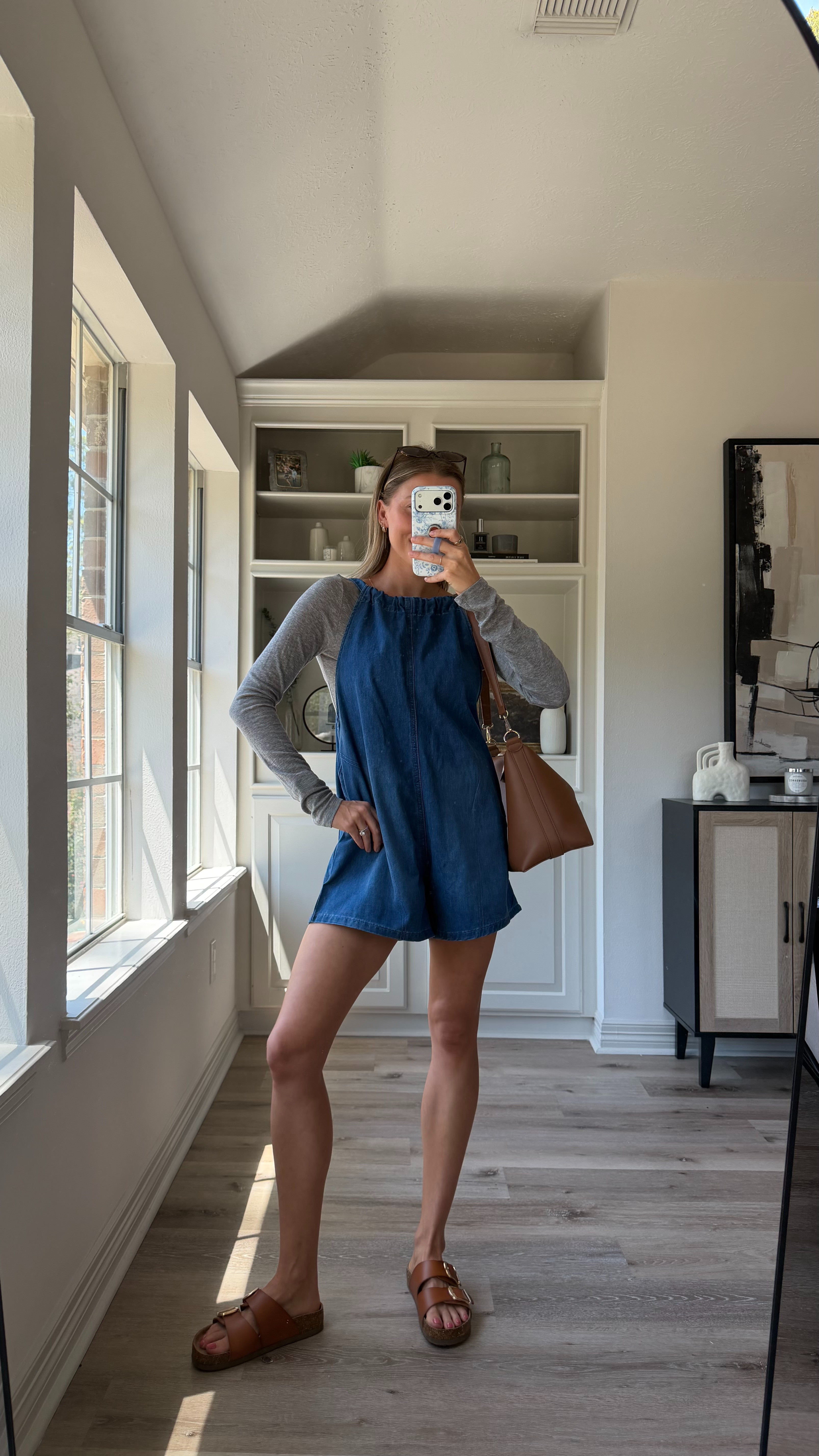 Denim romper for fall! Super easy to layer a long sleeve under! Size S in long sleeve and overalls.
 

 #LTKootd