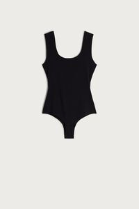 Raw Edge Cotton Bodysuit | Intimissimi (US)