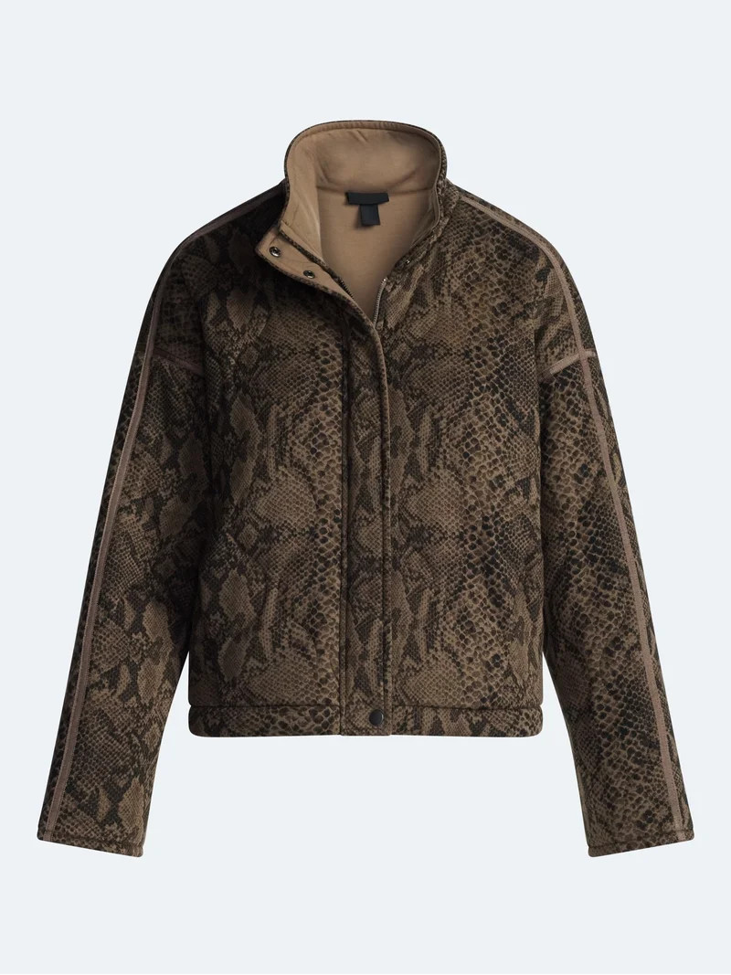 Scoop Women's and Women's Plus Scubaknit Quilted Jacket, Sizes XS-4X | Walmart (US)