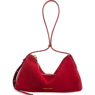 Veronica Beard Prism Suede Shoulder Bag in Acorn at Nordstrom | Nordstrom