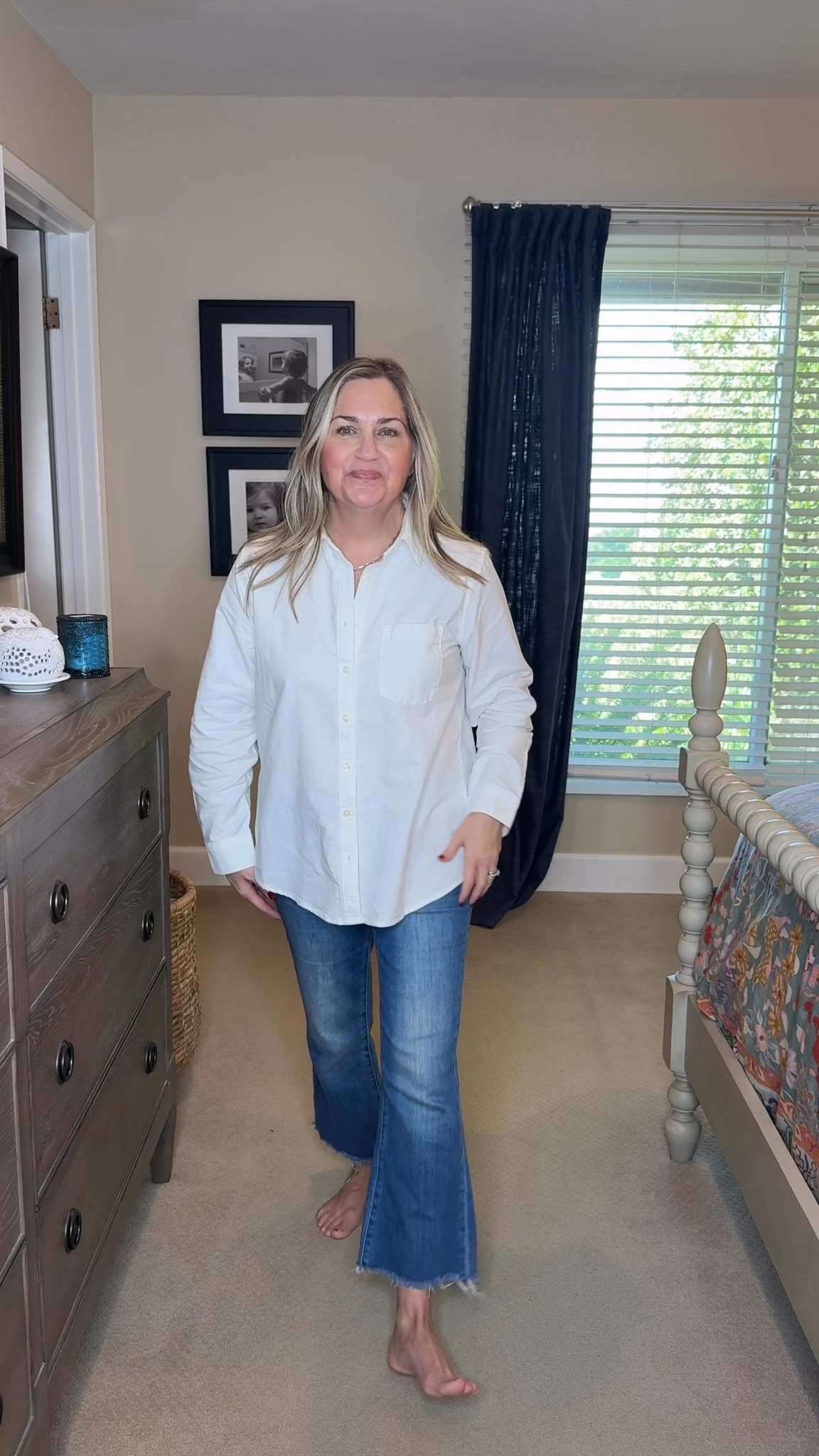 I adore this white button-down Oxford shirt. It comes in other colors and is so classic that it can be worn over and over again for years to come. ￼

#LTKSpringSale #LTKspringtrends #LTKootd