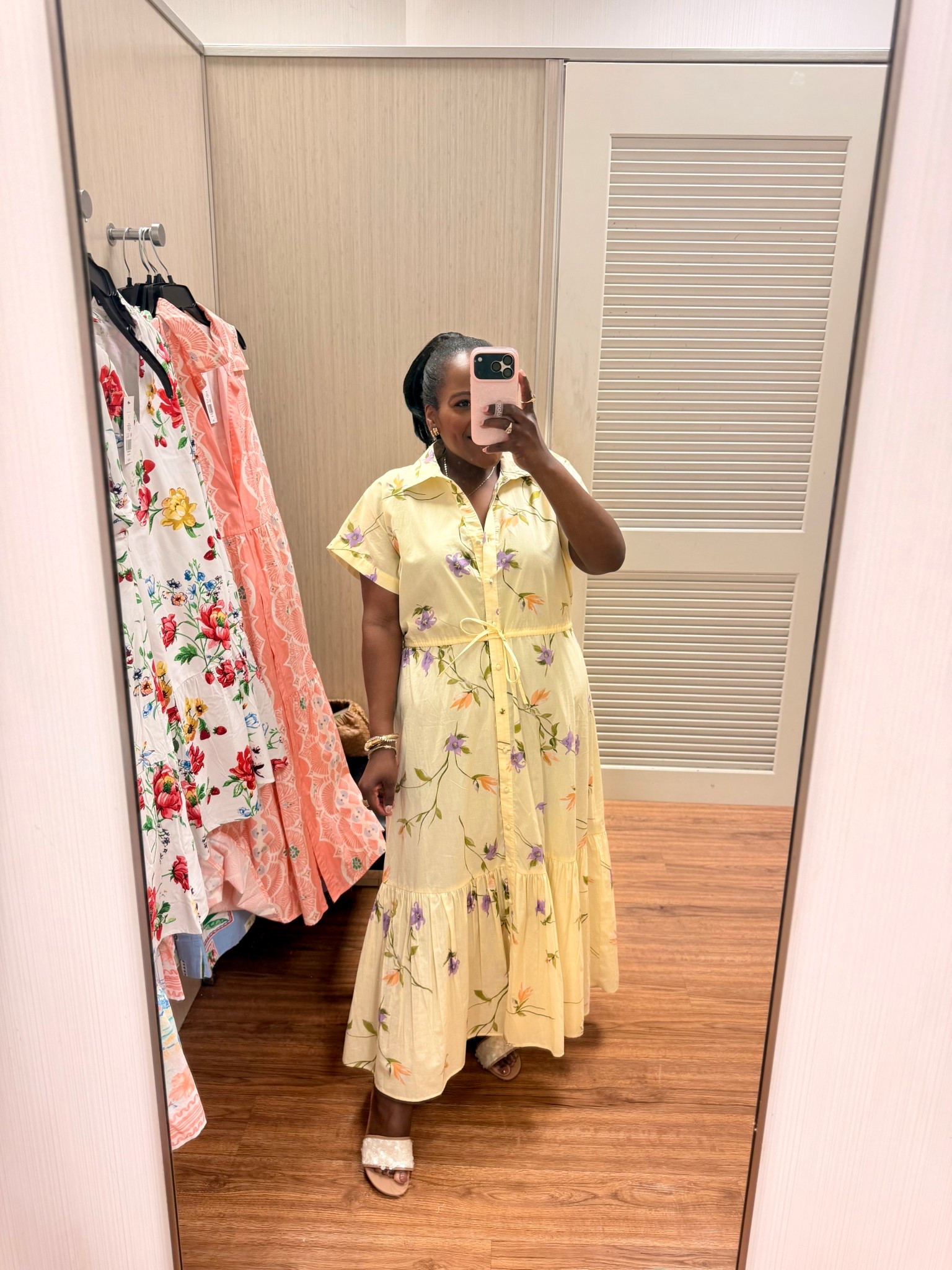 Fell in love with the cutest yellow floral dress from @Belk today! Wearing the size large. 

#LTKMothersDay #LTKWorkwear #LTKgrwm