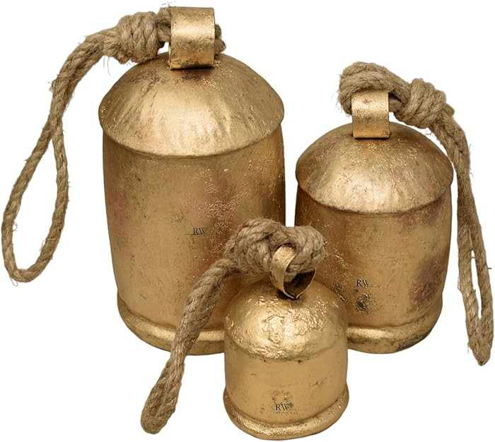 Vintage Handmade Rustic Door Hanging Bells Harmony Cow Bells for Lucky Christmas Décor Farmhouse... | Amazon (CA)