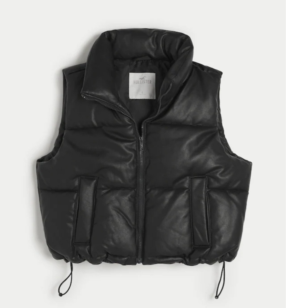 Mini puffer, leather, Abercrombie dupe. #abercrombie #hollister #minipuffer 

#LTKfindsunder50 #LTKsalealert #LTKstyletip