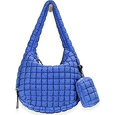 Amazon.com: GASSDA Puffer Tote Bag for Women Large Quilted Puffy Lightweight Carryall Crossbody T... | Amazon (US)