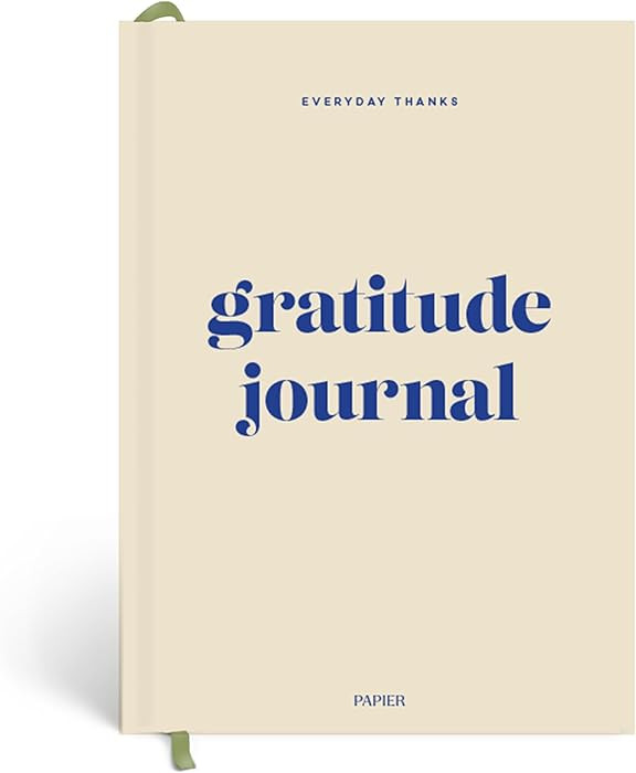 Papier Daily Gratitude Journal - Beige, 8.46"L x 6.02"W | Hardcover Gratitude & Healthy Mindset D... | Amazon (US)