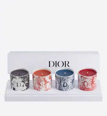 Set of Four Miniature Candles Multicolor ABCDior | DIOR | Dior Couture