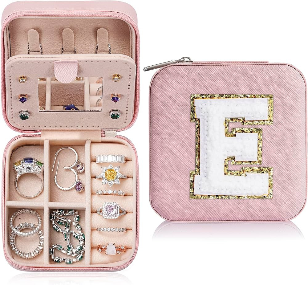 Parima Christmas Gifts List 2023 Ideas - Personalized Initial Travel Jewelry Case, 4 5 6 7 8 9 10... | Amazon (US)