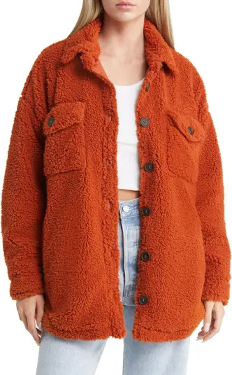 Thread & Supply High Pile Fleece Shacket | Nordstrom | Nordstrom