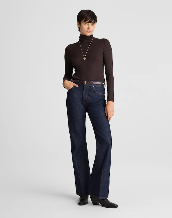 Ribbed Turtleneck Long-Sleeve Tee | Madewell