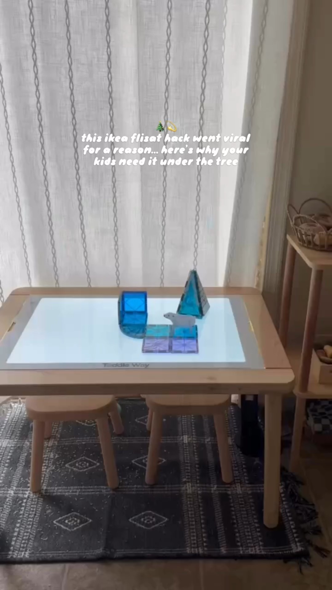 this light pad insert turns your flisat into a full light table without spending $$$ — AND you can use it on the floor/desk too. A2 size (massive), ultra bright + adjustable, eye-safe, wipeable, and perfect for sensory play, tracing, art… literally everything💡🌈✍🏼
use my code OXMXL to save + grab it before it sells out again! 👀💫
#sensoryplay #lighttable #ikeaflisat #flisathack #montessorikids #montessorimom #kidsactivities #toddleractivities #momtok #momhacks #giftideasforkids #christmasgiftsforkids #montessoritoy #tiktokmademebuyit #viralhack #holidaygifting #playroomideas #toddlermom #preschoolactivities #kindergartenactivities #playroominspo

#LTKGiftGuide #LTKKids #LTKHoliday