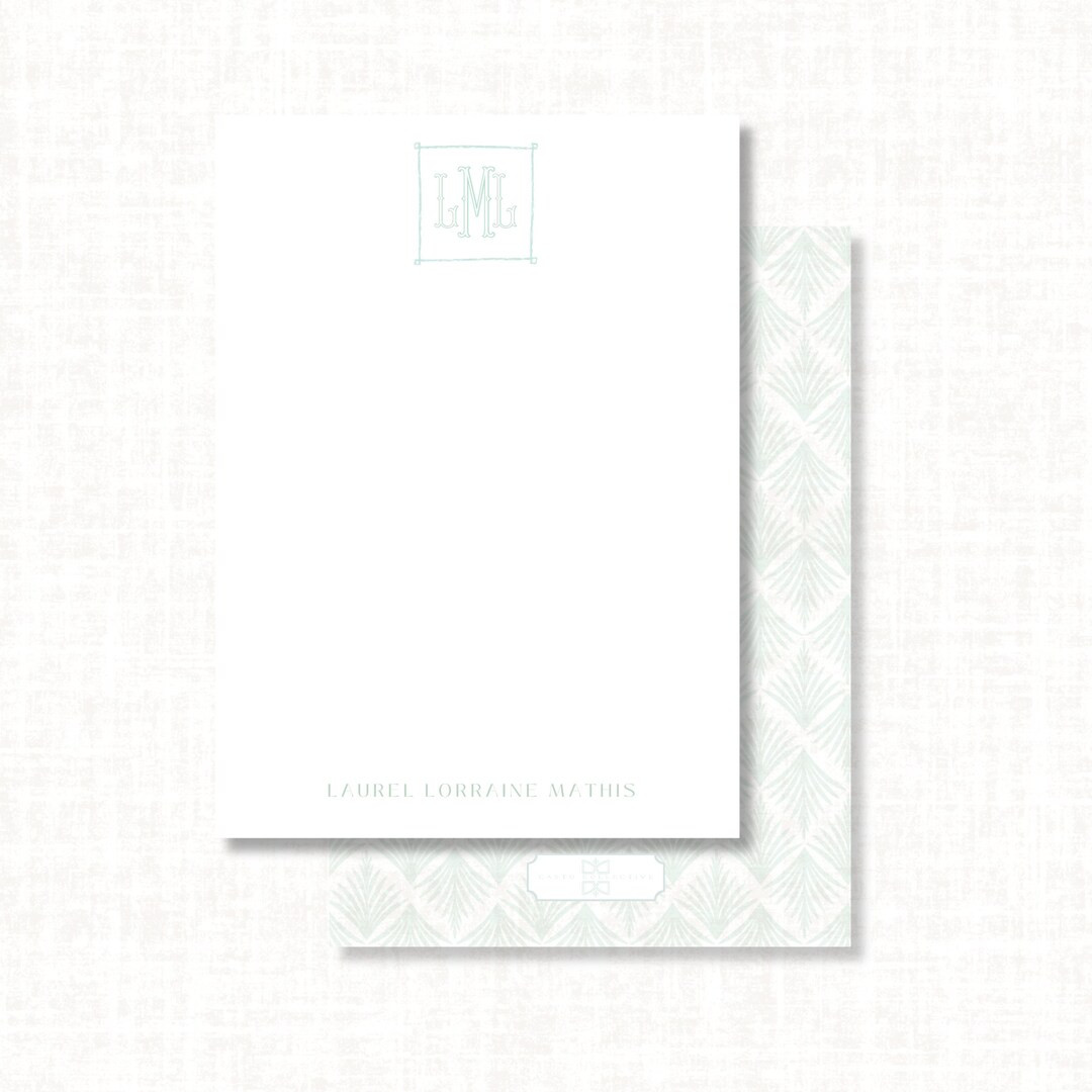 Custom Coastal Palm Stationery, Personalized Notecards, Personalized Gifts, Mothers Day Gift - Et... | Etsy (US)