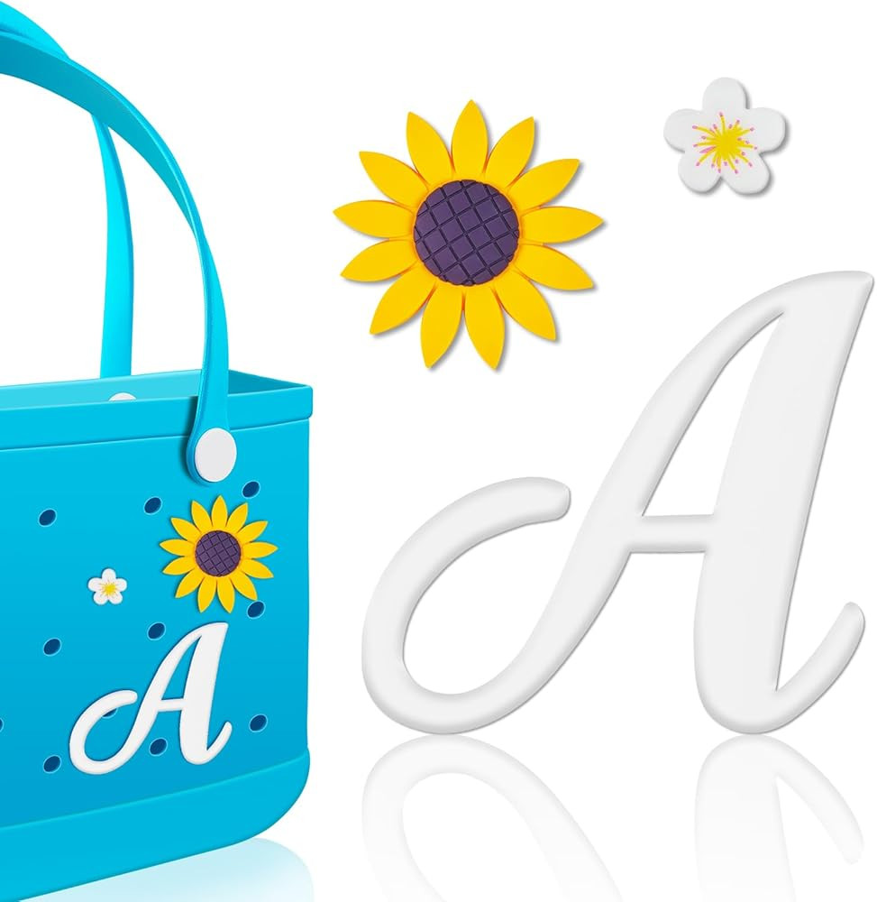 3 Pcs Letter Charms for Bogg Bag Clips Insert Bogg Bag Accessories Charm Decorative Alphabet Char... | Amazon (US)
