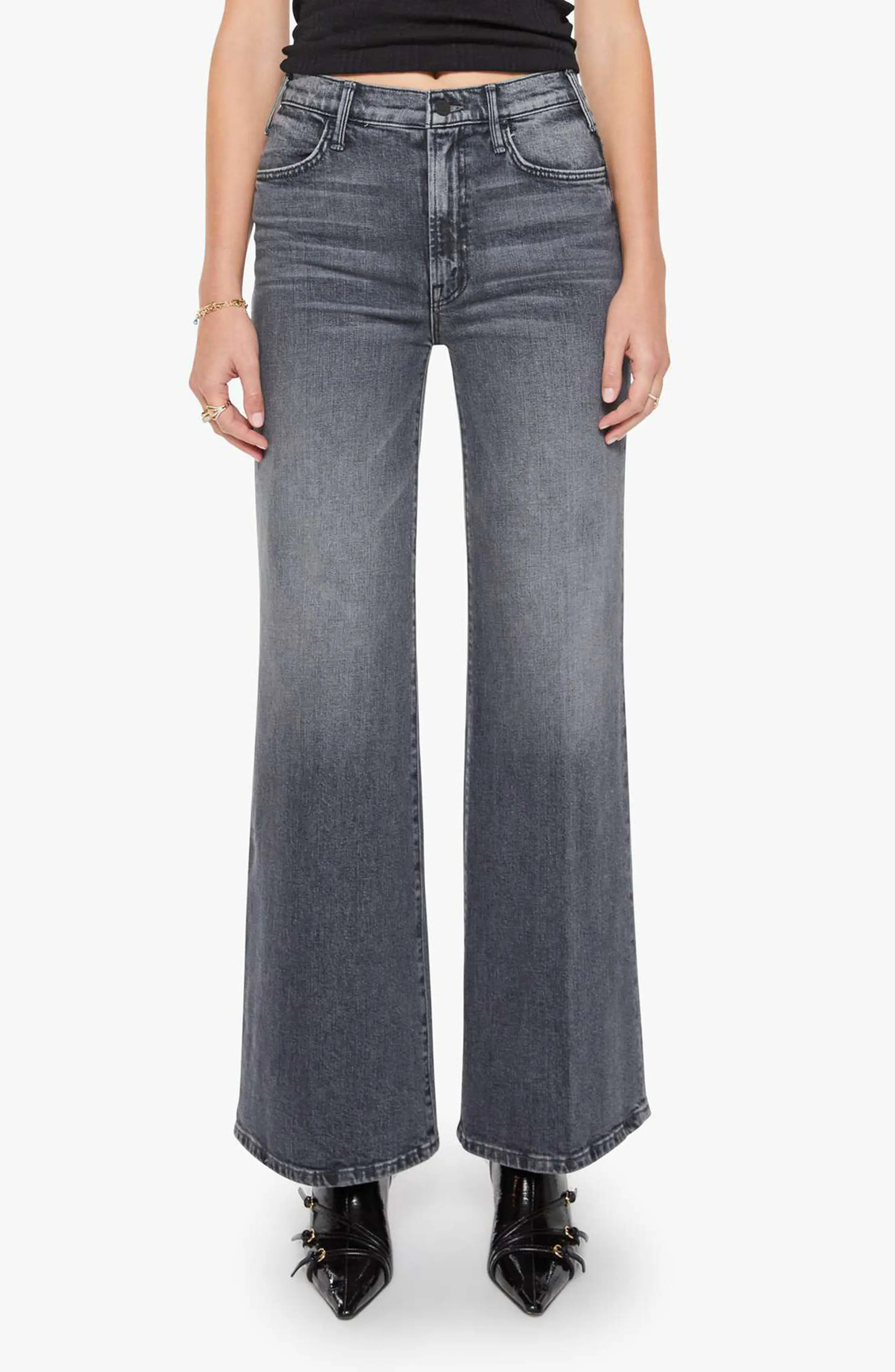 The Hustler Roller High Waist Wide Leg Jeans (Women) | Nordstrom | Nordstrom