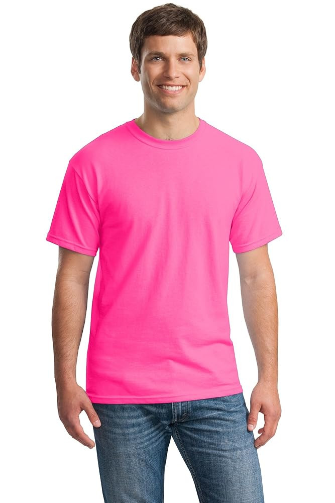 Gildan Men's Heavy Taped Neck Comfort Jersey T-Shirt | Amazon (US)