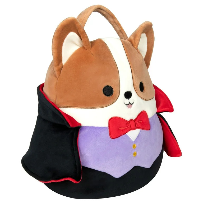 Squishmallows Reginald Vampire Corgi Treat Pail Ultra soft Official Plush Treat Pail | Walmart (US)