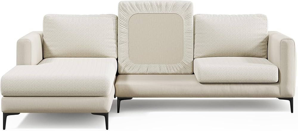 Magic Sofa Cover - Classic Jacquard Sofa Seat Cover - Medium, Jade White - Pet Proof, Easy Instal... | Amazon (US)