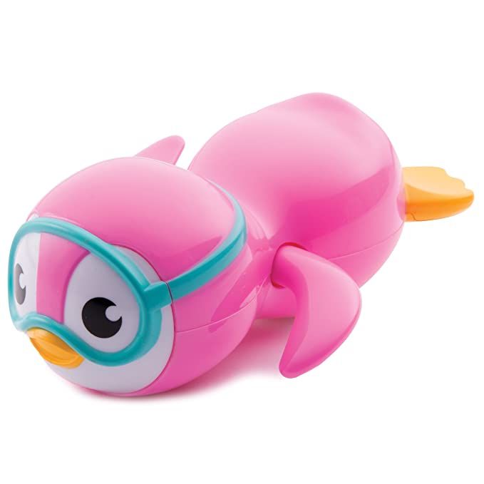 Munchkin Wind Up Swimming Penguin Baby and Toddler Bath Toy, Pink | Amazon (US)