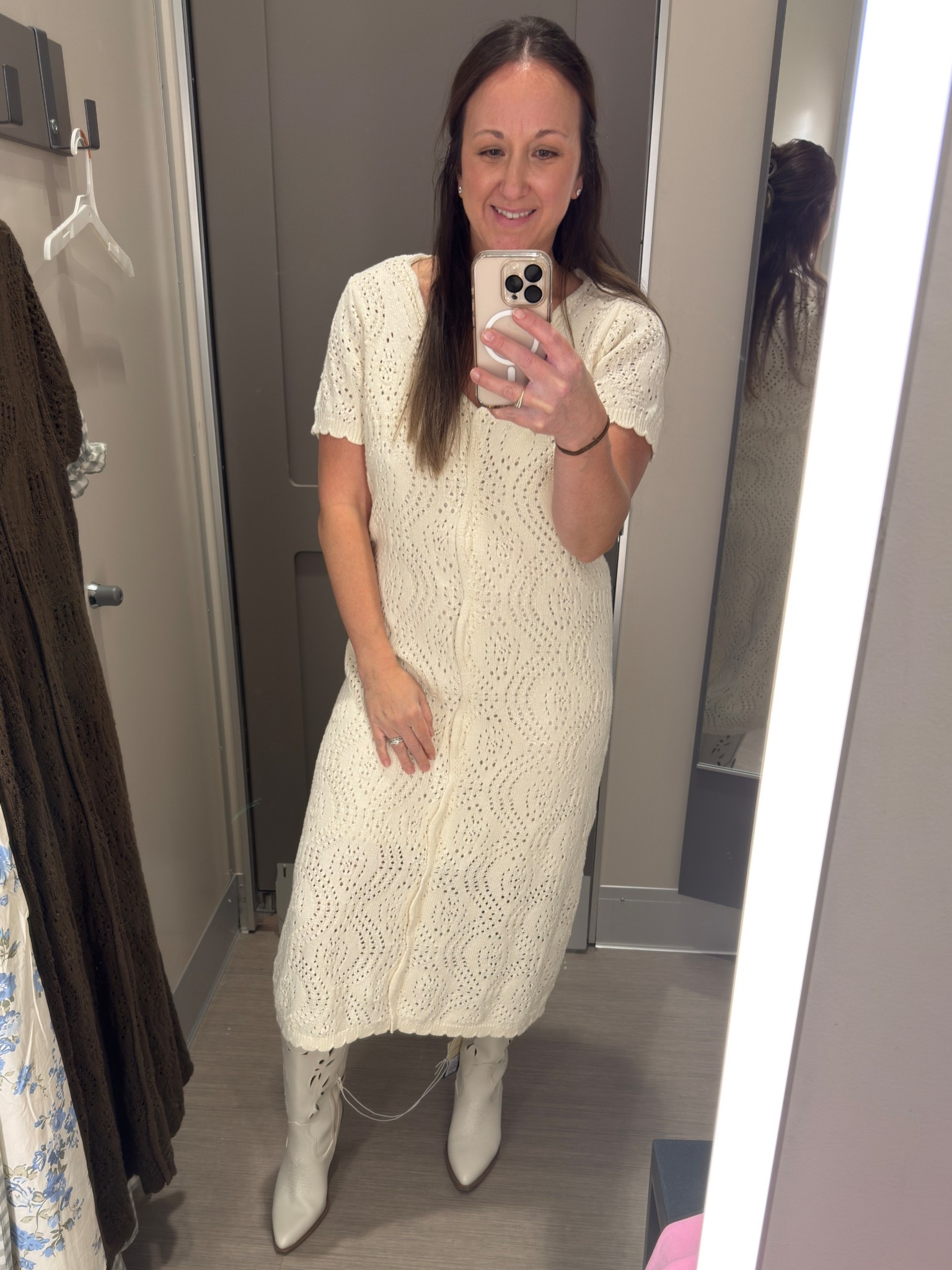 Such a pretty neutral dress for spring 🤍 Easy to dress up or down.
Size down is this one.

#LTKSeasonal #LTKOver40 #LTKootd