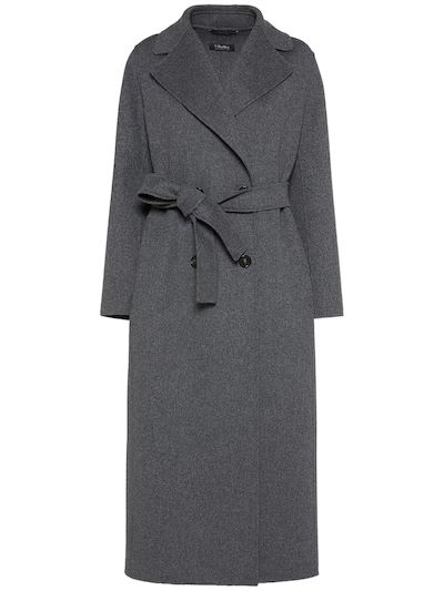 Paride double wool long coat | Luisaviaroma
