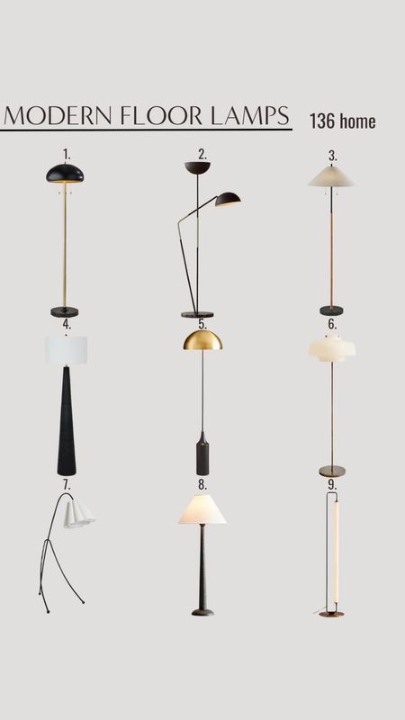 Modern Floor Lamps #modern #moderndecor #floorlamp #lighting #interiordesign #interiordecor #homedecor #homedesign #homedecorfinds #moodboard 

#LTKstyletip #LTKhome #LTKsalealert