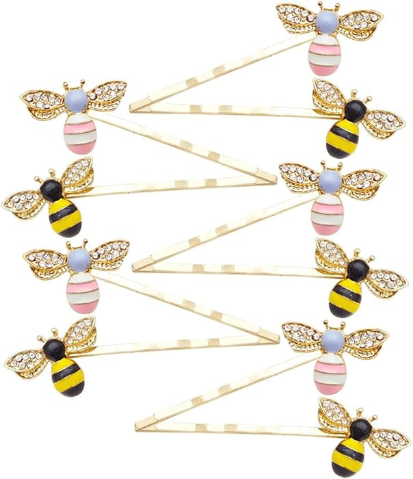 10pcs Colorful Insect Hairpins for Women Metal Decorative Bobby Pins with Cute Bug Motif Charming... | Amazon (US)