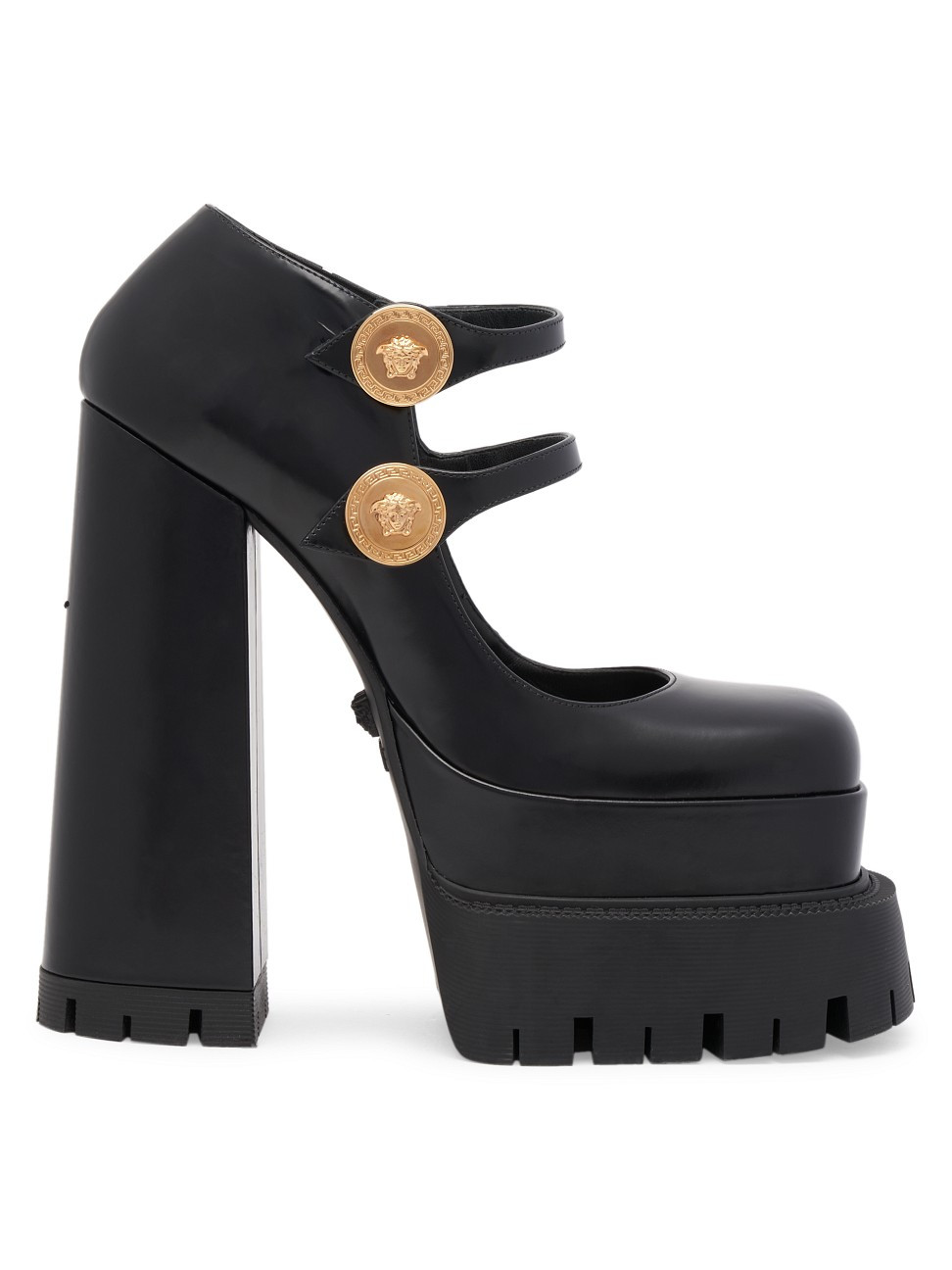 Medusa Leather Platform Pumps | Saks Fifth Avenue