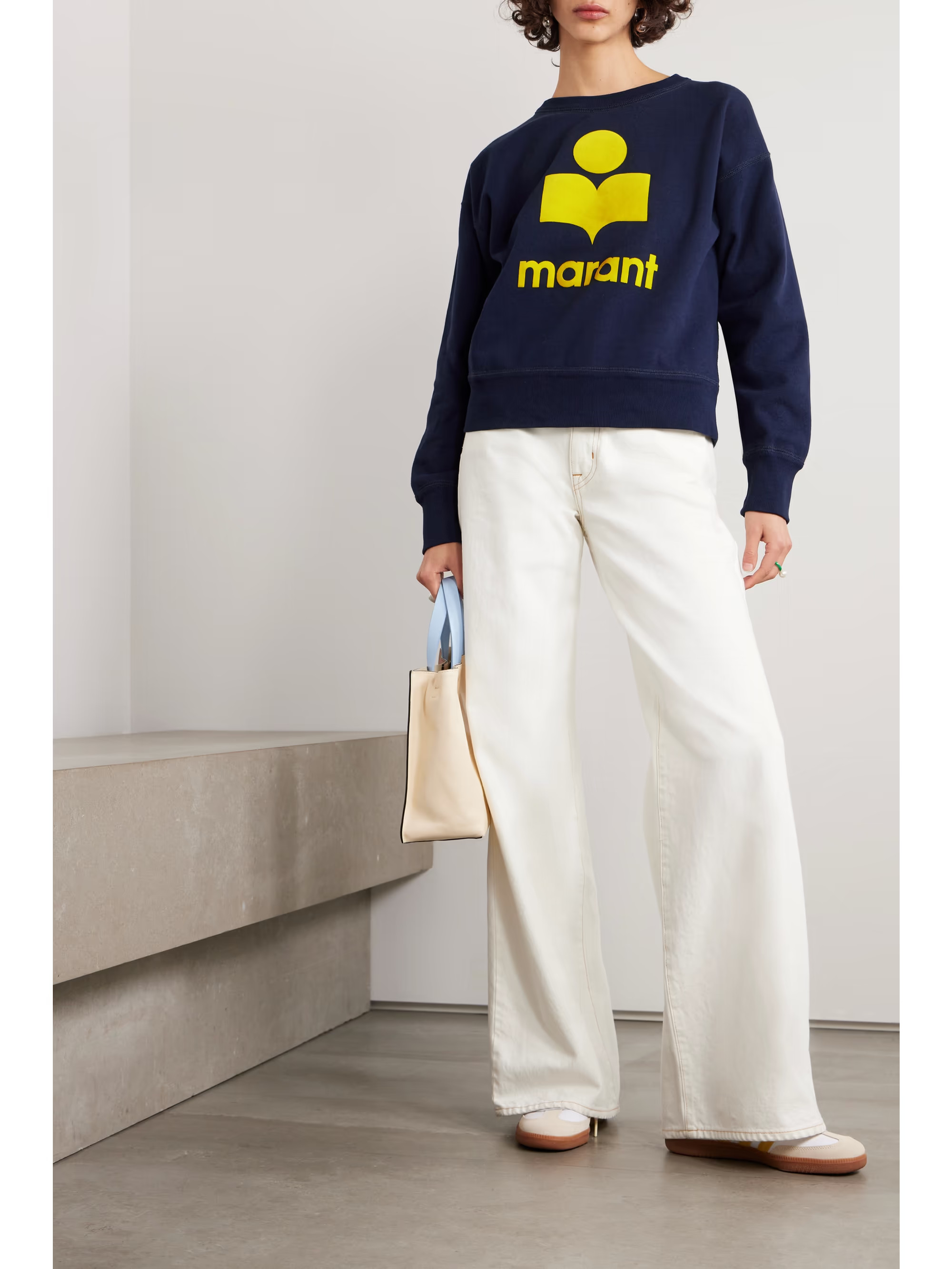 Mobyli Sweatshirt aus Jersey aus einer Baumwollmischung mit Flockdruck | NET-A-PORTER (UK & EU)