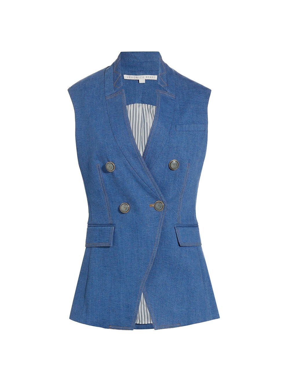 Amika Denim Vest | Saks Fifth Avenue