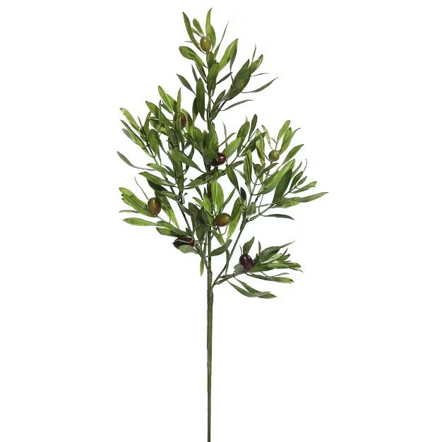 Vickerman 26" Artificial Green Olive Leaf Spray. Includes 3 sprays per pack. | Target