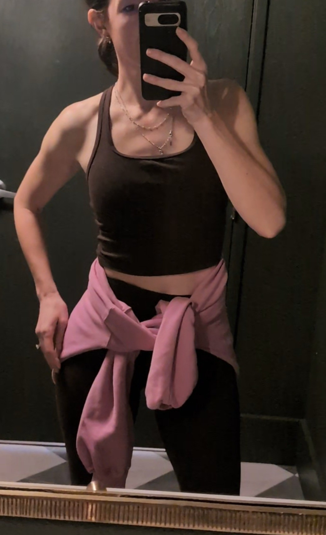 Pilates outfit. Comfy matching workout set. Size small in all. 🤎 🩷

#LTKfitnessgoals #LTKActive