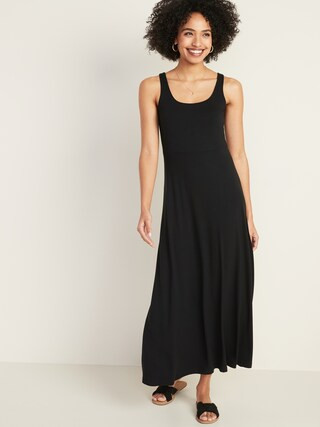 Scoop-Neck Fit & Flare Maxi Dress for Women | Old Navy (US)