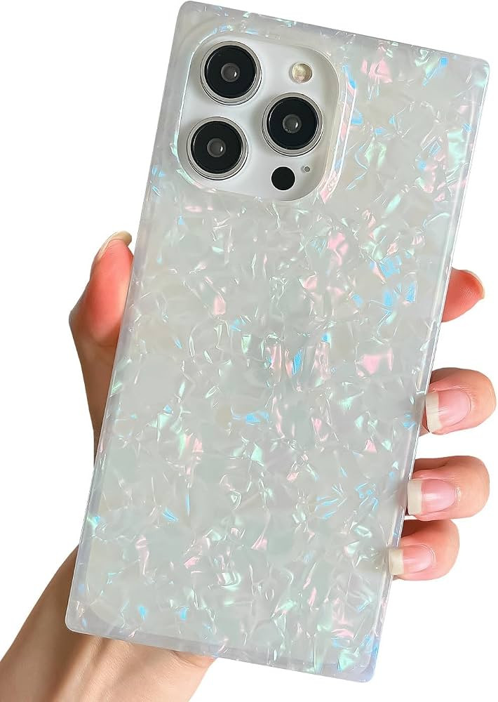 BANAILOA Compatible with iPhone 15 Pro Max Case Square Edge,Luxury Sparkle Colorful Case Protecti... | Amazon (US)