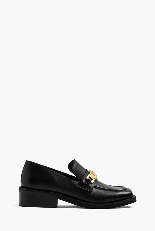 Chunky Leather Loafer with Chain | Witchery (AU)