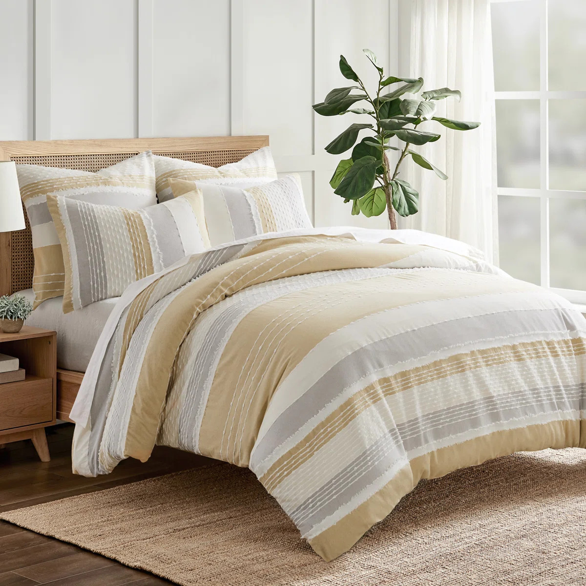Santander Ochre 3pc Duvet Set | Wayfair North America