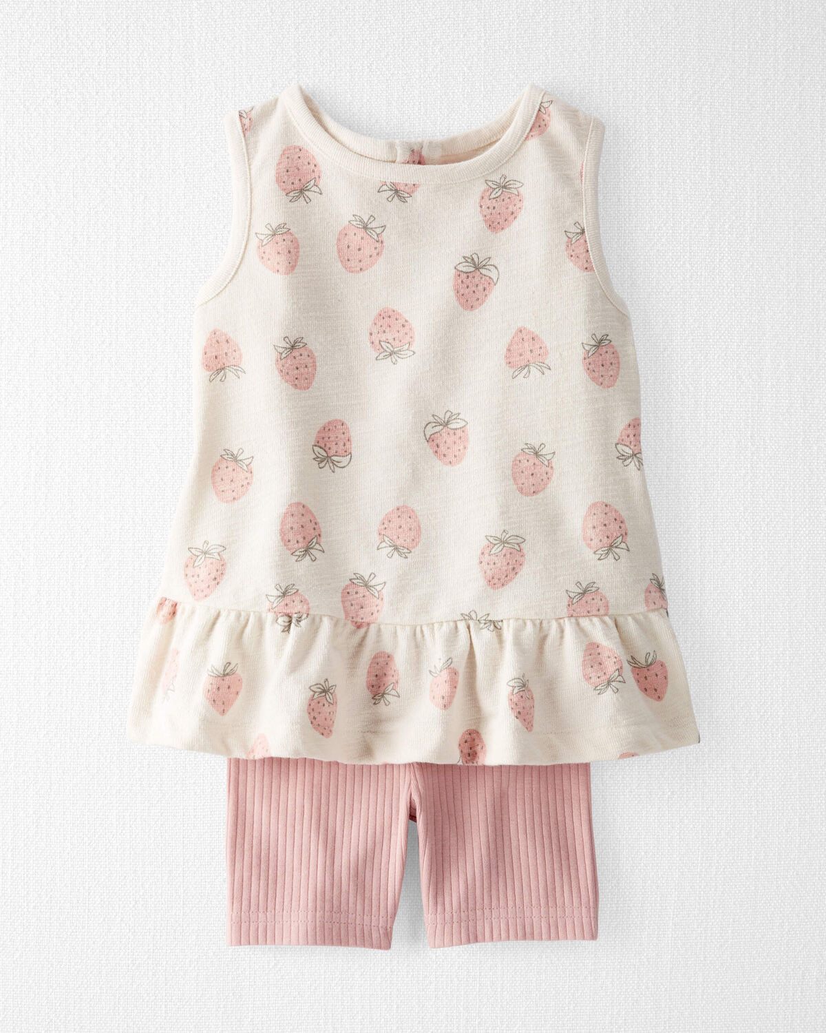 Toddler 2-Piece Strawberry-Print Set Made with Organic Cotton | Carter's Inc