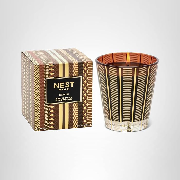 NEST New York Scented Classic Candle, Hearth - 8.1 oz - Up to 60-Hour Burn Time - Reusable Glass ... | Amazon (US)