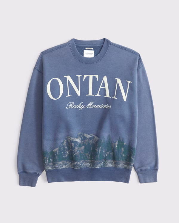 Scenic Rocky Mountains Vintage Sunday Crew | Abercrombie & Fitch (US)